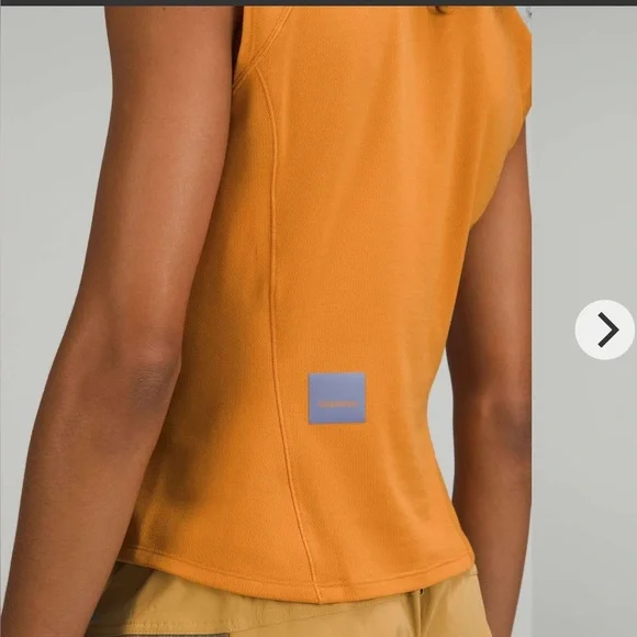 Lululemon Cap Sleeve Hiking Tank in Autumn Orange size 6 - Picture 4 of 10